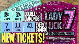NEW TICKET WIN$!  50X 7-11-21 + 10X Lady Luck 7  $100 TEXAS Lottery Scratch Offs