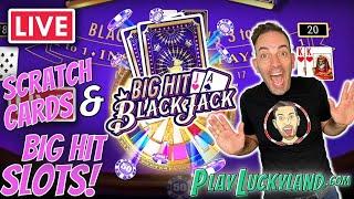 LIVE  10k for me & 50k for YOU!! ️ Scratch Cards + Slots + Big Hit BlackJack!