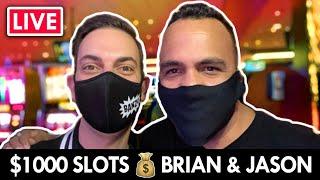 $1000 Slots  Brian & Jason Hit The Casino!