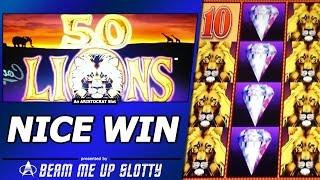 50 Lions Slot Bonus - Free Spins, Nice Win