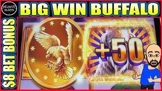 Buffalo Chief Slot Machine | 1st Attempt BIG PROFIT | $8 Bet Bonus