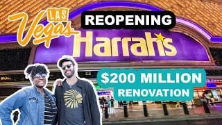 Las Vegas Reopening: Grand Reopen Of Harrah's + Fukuburger With Bill And Lisa's Food And Travel Vlog