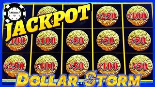 ️HIGH LIMIT Dollar Storm Caribbean Gold HANDPAY JACKPOT ️$50 SPIN BONUS ROUND Slot Machine Casino