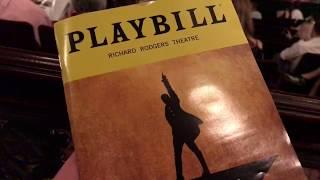 Hamilton Broadway - Orchestra Row L View - Richard Rodgers Theater