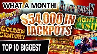 $54,000+ in JACKPOTS! WHAT A MONTH Playing High-Limit Slots  November Top 10!