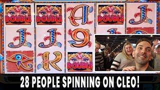 28 PERSON GROUP PULL $5600 on HIGH LIMIT CLEOPATRA  at Ho-Chunk Gaming Madison #ad