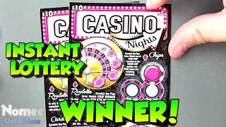 WINNER - $10 Casino Nights Scratch Ticket from the Connecticut Lottery