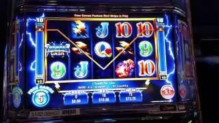 High Limit Ainsworth Thunder Cash slot machine $10 bet decent win