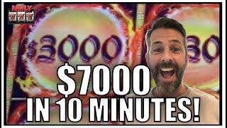 OMG! I had the CRAZIEST RUN of LUCK! 3 Jackpots, and over $7000 in 10 minutes!