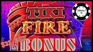 ️HIGH LIMIT Lightning Link Tiki Fire  ️$25 MAX BET BONUS ROUNDS Slot Machine