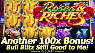 Bull Blitz Roses and Riches BIG WIN Bonus! Nice Triple Up Session with Bonuses at Yaamava Casino!