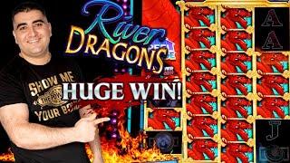 River Dragons Slot Machine $8.80 Max Bet Bonus - MASSIVE WIN | Live Slot Play At Casino & BIG PROFIT