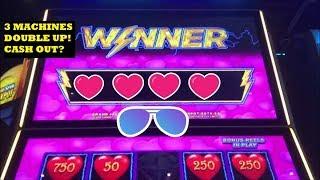 DOUBLING UP @ THE CASINO! DANCING DRUMS, HEART THROB LIGHTNING LINK! BIG BETS, BIG WINS!
