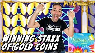WINNING Staxxx of Gold Coins  MAX PLAY ALL THE TIME!