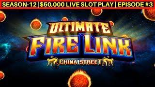 Ultimate Fire Link Slot Machine Live Play & Bonus Win | Season-12 | Episode #3