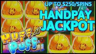 HIGH LIMIT Lock It Link Huff N' Puff HANDPAY JACKPOTS  $150 BONUS ROUND Slot Machine W/ $250 SPINS