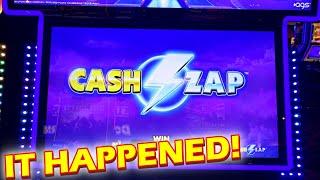 TOLD YOU NOT TO WORRY!!! * IT HAPPENED WHILE I WAS LOOKING AT IT!! - New Cash Zap Slot Machine Win