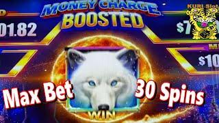 MONEY BONUS BOOST !! MONEY CHARGE BOOSTED MIGHTY WOLF Slot (ags) MAX BET 30 SPINS !MAX 30 #19