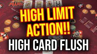 HIGH CARD FLUSH!! $400 PER HAND HIGH STAKES ACTION!!