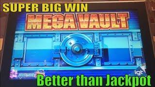SUPER BIG WINBetter than A Jackpot ! MEGA VAULT Slot machine (igt) Live play@ Barona 彡kurislot 栗
