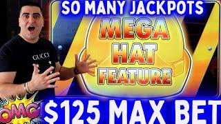 NON STOP JACKPOTS On Huff N More Puff Slot Machine ! PART-1