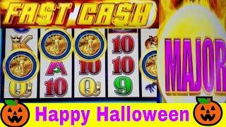 Fast Cash Buffalo Deluxe Slot Machine PROGRESSIVE Jackpots & 35 Free Games ! Happy Halloween