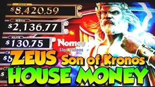 HOUSE MONEY! - ZEUS Son of Kronos Slot Machine - Long Play!