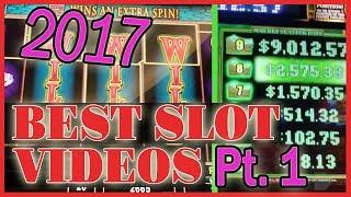 2017 BEST SLOT VIDEOS  Pt1 WINS of $500++  Slot Machine Pokies w Brian Christopher