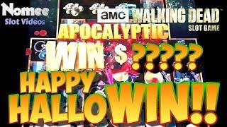 The Walking Dead Slot Game - Min Bet - HUGE WIN!! - Long Play