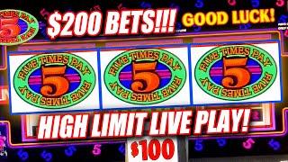 5X TIMES PAY HIGH LIMIT  SLOT MACHINE PLAY AND WINS  HUGE BETS!