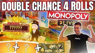 HUGE 4 ROLL POTENTIAL ON MONOPOLY LIVE | WINNING ON ONLINE CASINO LIVE GAMES