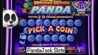 This machine was hitting from the moment I sat down️Big Wins on Wicked Wheel Panda