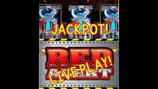 Live Play with  JACKPOT  RED ALERT AND RIVER DRAGONS - 64 FREE SPINS, MAX BET $8.80