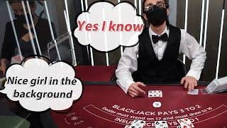 Live Blackjack - 1500€ hochspielen - Dealern Komplimente machen!
