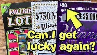 WINS!! $50 Winning Millions + ??? at End  TEXAS LOTTERY Scratch Off Tickets