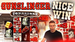 TOMBSTONE GUNSLINGER SPINS PAYING NICELY  BIG WIN ON NO LIMIT CITY ONLINE SLOT MACHINE