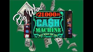 Cash Machine High Limit Slot! $20 BET Great Win BETTER THAN A HANDPAY!