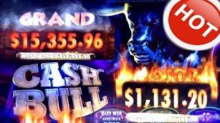 LOOK at that  GRAND  on  CASH BULL  Slot Queen chases the GRAND