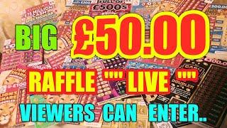 SCRATCHCARD.BIG PRIZE DRAW..20 WINNERS.CARDS SENT TO HOUSE