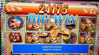 $25 BET - JACKPOT HANDPAY - GOLDEN EMPEROR High Limit Slot Machine CASINO LAS Vegas BONUS Video