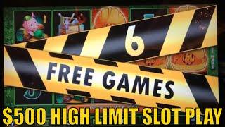 I CAN'T STOP PLAYING ! $500 HIGH LIMIT Slot Play LUCKY 500HUFF N' PUFF Slot (SG) $7.50 BET