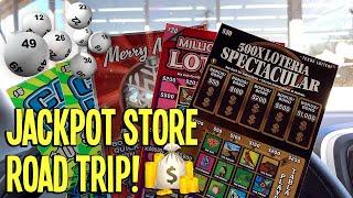 JACKPOT STORE ROAD TRIP! $1,000,000  $50 TICKET! $100 in TEXAS Lottery Scratch Off Tickets