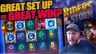 RIDERS OF THE STORM! Max Spins X5 Multiplier!