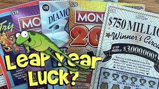 LEAP YEAR LUCK?  $110/TICKETS! $20 MONOPOLY 200X, 100X + MORE!  TX Lottery Scratch Offs