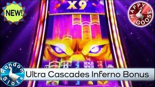 New️Ultra Cascades Inferno Slot Machine Nice Bonus