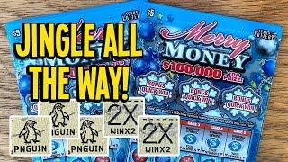 WIN$$!  20X NEW $5 Merry Money CLEAR PLAY!  $100 in TEXAS LOTTERY Scratch Off Tickets