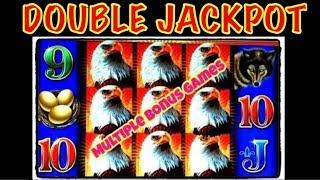 DOUBLE JACKPOT  EAGLE  BUCKS  MONEY  BLAST  LOTUS  FLOWER  HIGH LIMIT SLOT MACHINE #TBT