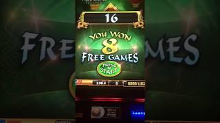 FU-DAO-LE Progressive 8 Line HIGH LIMIT Quarter Slot Machine FREE SPINS Bonus