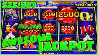 ️Lightning Link Bengal Treasures MASSIVE MAJOR JACKPOT HANDPAY️HIGH LIMIT $25 MAX BET Slot Machine