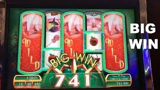 Wizard of Oz: Ruby Slippers with Glinda feature and BIG WIN Slot Machine Live Play